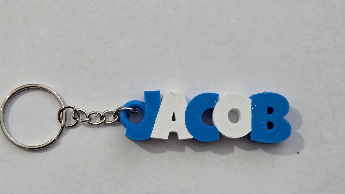 Personalized 3D-Printed Name Keychains