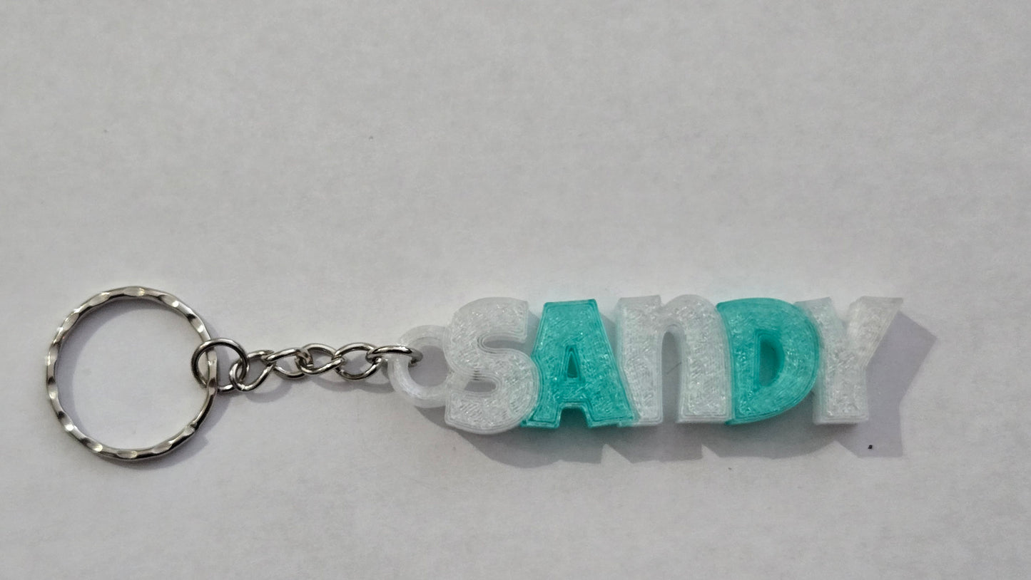 Personalized 3D-Printed Name Keychains